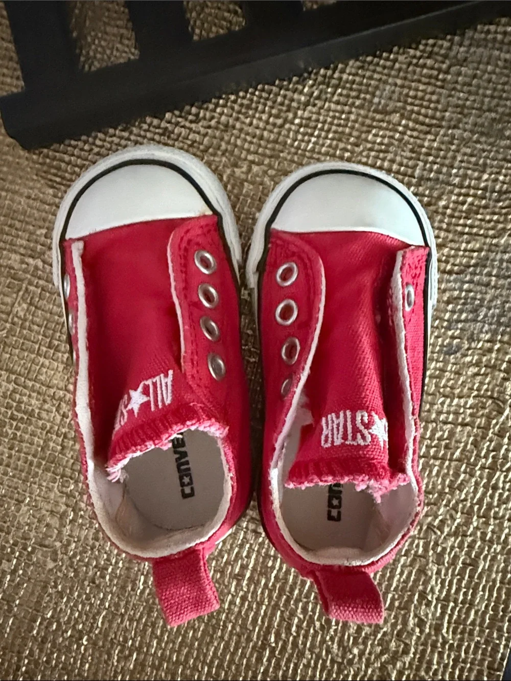 Converse babys Red Slip-On All Star Sneakers